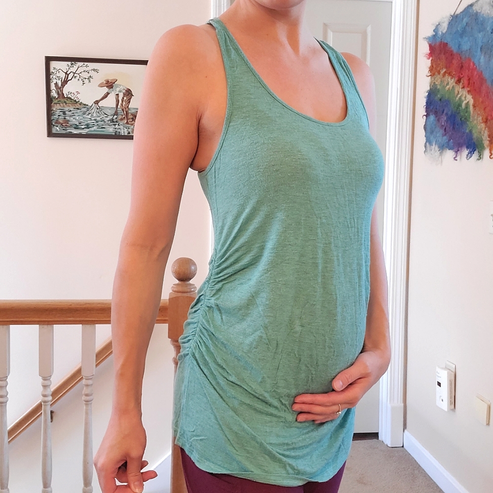 PinkBlush racerback maternity tank